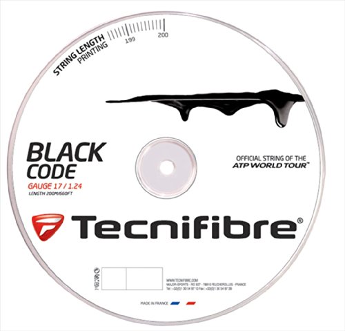 Tecnifibre 116652 TF Corde pour raquette de tennis Noir 1,24 mm x 200 m