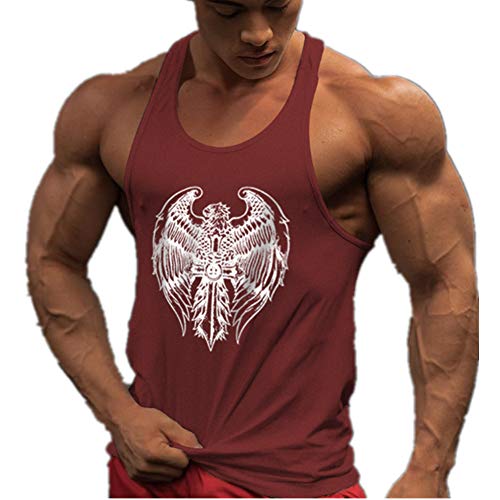 HOTCAT Homme Musculation Débardeur sans Manche Maillot de Corps Tank Top Fitness Gym Stringer T-Shirt