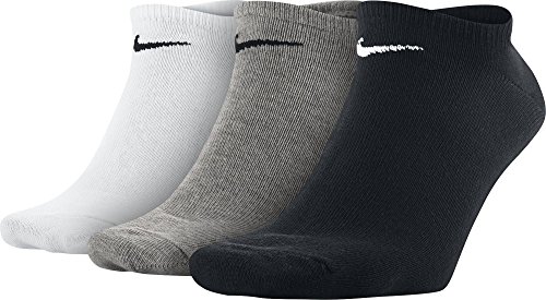 Nike - SX2554 - Chaussettes - Lot de 3 - Mixte Adulte - Multicolore (Noir/Blanc/Gris) - 38-42