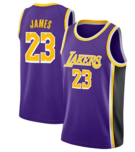 SansFin Lebron James, Maillot De Basket-Ball, Lakers, Édition Classique, Nouveau Tissu Brodé