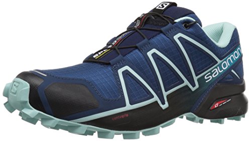 Salomon Femme Speedcross 4, Chaussures de Trail Running, Bleu (Poseidon/Eggshell Blue/Black), Taille: 38