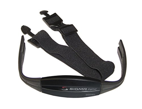 Sigma Sport Sangle de poitrine avec émetteur et arrière Tendeur pour PC 25.10 CODE numérique