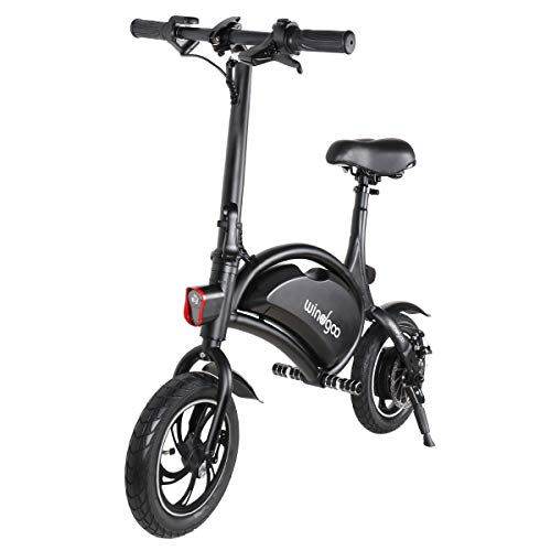 Windgoo Vélo Électrique Pliant, Jusqu'à 25km/h, Vitesse Réglable 12 Pouces Noir Bike, 350W/36V Batterie Lithium Rechargeable, Adulte Unisexe