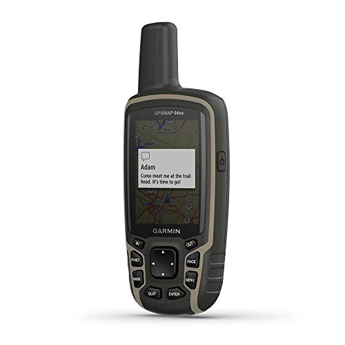GARMIN GPSMAP 64sx-GPS de randonnée Portable avec capteurs de Navigation altimètre barométrique et Compas Adulte-Mixte, Noir, m
