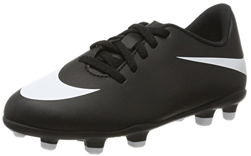 Nike Bravata II FG, Chaussures de Football garçon, Noir (Black/White-Black), 38 EU
