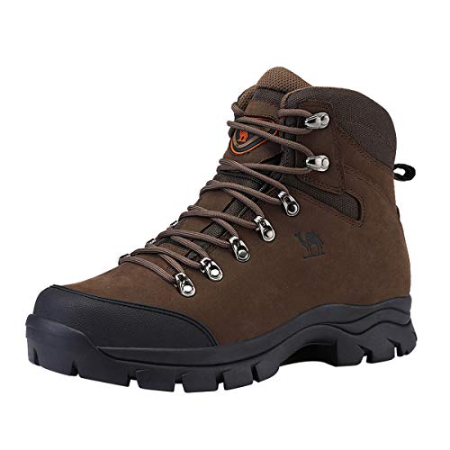 Chaussures de Randonnée Homme Maintien Confort Respirant, Trekking Alpinisme Bottes de Randonnée Montagne Imperméables, Noir Marron 41-47