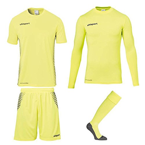 Uhlsport - Score - Ensemble de gardien de but - Mixte Adulte -  Jaune (Fluo/Noir) - 14 ans