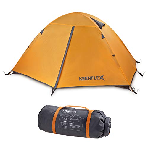 KeenFlex Tente de Camping 2 Personnes Double Couche Ultra légère