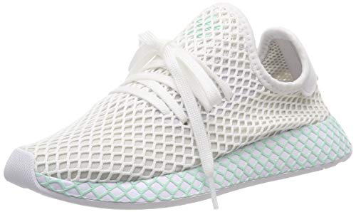 adidas Deerupt Runner W, Chaussures de Running Femme, Blanc (Ftwr White/Grey One F17/Clear Mint)), 36 EU