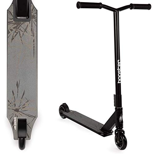 Bopster Trottinette Sportive Freestyle Stunt légère Rotation 360 degrés à Guidon Large - Noir