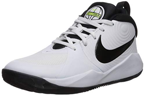 Nike Team Hustle D 9 (GS), Chaussures de Basketball Mixte Adulte, Multicolore (Black/Metallic Silver/Wolf Grey/White 000), 39 EU