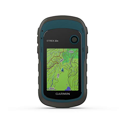 Garmin - eTrex 22x - GPS de randonnée avec cartographie TopoActive Europe préchargée avec routes et sentiers routables - Compas électronique - Bleu