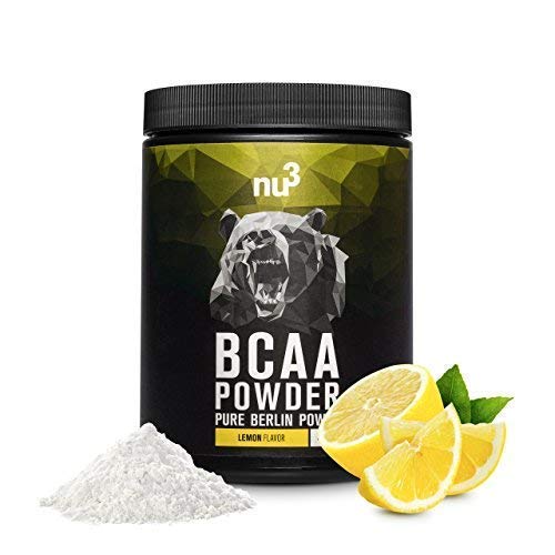 nu3 - BCAA Vegan En Poudre 400g Citron - Acides Aminés Pendant l'Effort Sportif Pour La Récupération - Apport d'Énergie Optimal Pour Les Muscles Et Les Athlètes Répartition 2:1:1 - Nutrition Sportive