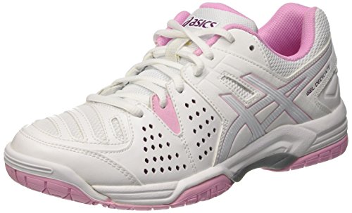 ASICS Gel-Dedicate 4 W, Chaussures de Tennis Femme, Multicolore (White/Cotton Candy/Plum), 37 EU