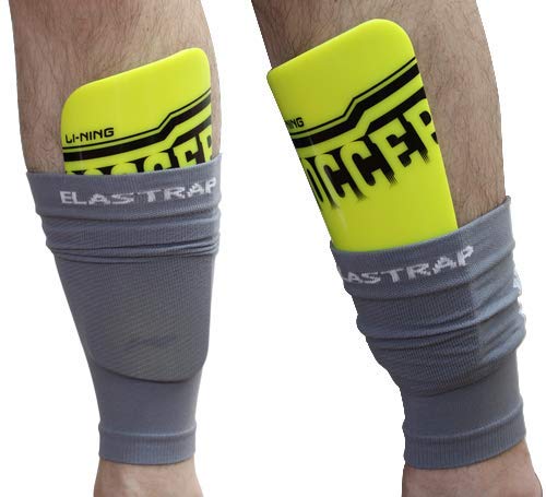 elastrap Maintien et Fixation des protège-Tibias - Paire de Manchons Mollet élastiques pour Bloquer Les Protections Tibias du Joueur en Match - Football et Rugby - Adultes et Enfants (Adulte)