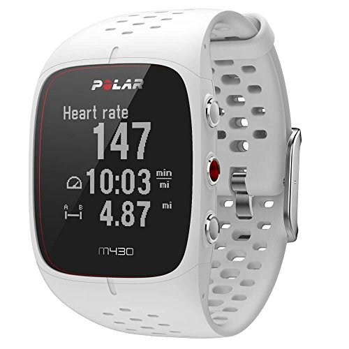 Polar - M430 - Montre Running GPS avec suivi de la Fréquence Cardiaque - Blanc - Taille M-L