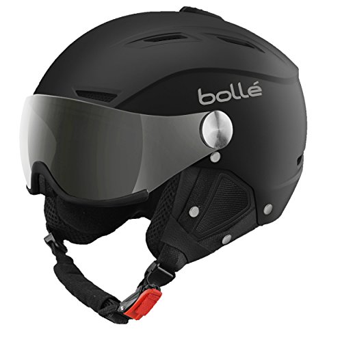 Bollé - BACKLINE VISOR - Casque de ski à visière - Mixte Adulte - Noir & Argenté Soft - 56 - 58CM