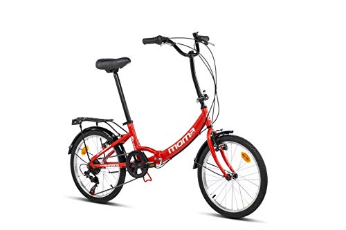 Moma Bikes First Class II Red Vélo Pliant Adulte Unisexe, Rouge, Unic Size