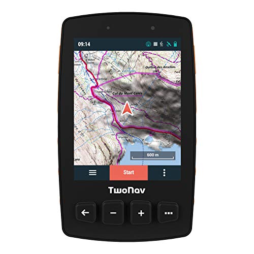 TwoNav Trail 2 pour la Randonnée Pédestre, l'Alpinisme | GPS Sport, Piéton - Signaux GPS, Galileo, Glonass - Léger, Compacte, Robuste - Longue Durée d'Autonomie - Écran de 3,7 pouces - Résistant Pluie