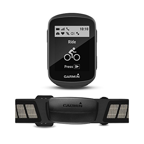 Garmin Edge 130 avec Ceinture Cardio - Compteur GPS de Vélo - Noir