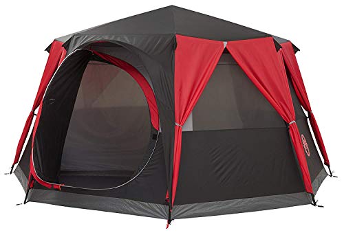 Coleman Tente Octagon, Tente Festival 6 à 8 Places, Grande Tente Dôme Avec Pleine Hauteur de Tête, 100% Imperméable, Tente de Camping Familiale Avec Tapis de Sol Cousu