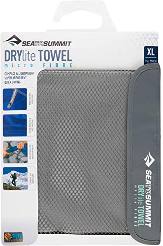 Sea to Summit Drylite - Serviette de bain - XL gris 2017 essuie main