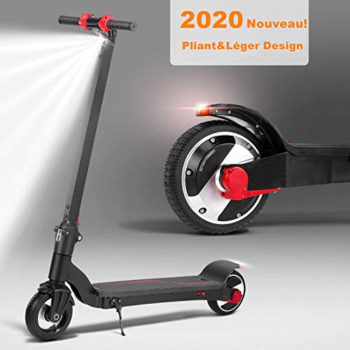 Trottinette Électrique Pliable - Trottinette E Légère,Moteur 250W Rapide,Jusqu'à 20Km/h,Trottinette Électrique Pliante Longue Portée De 7.4-9.3 Mile pour Enfants,Outil De Transport Urbain Portable