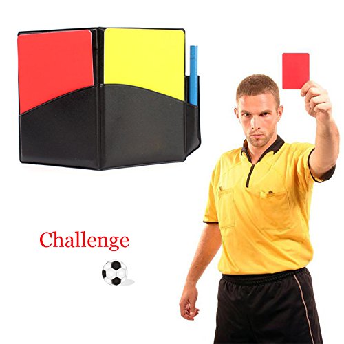 ZHUOTOP Set Arbitrage Football Carnet d'Arbitrage Carton Rouge Carton Jaune