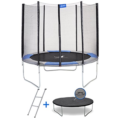 Kangui - Trampoline Rond Ø250cm avec Filet, échelle et bâche de Protection - RALLI 250