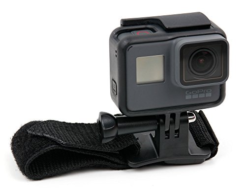 DURAGADGET Bracelet de Fixation Noir/Sangle de poignée Ajustable pour GoPro HERO5 Black Caméra d'action et HERO5 Session caméscope embarqué 10 et 12 Mpix