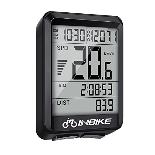 EIVOTOR Compteur de Vélo Multifonction sans Fil Ordinateur de Vélo Vitesse Étanche Compteur Kilometrique de Vélo avec Chronomètre Compteur de Vitesse Odomètre Rétroéclairage LCD