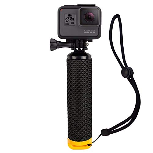 Houdian Poignée Flottante Etanche Action Caméra Grip Pôle Handle Poignée Grip Flottant pour GoPro Hero et Action Caméra Accessoires de Sport Aquatique - Jaune