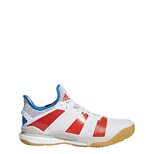 adidas Stabil X, Chaussures de Handball Homme, Blanc (Ftwbla/Rojsol/Azubri 000), 43 1/3 EU