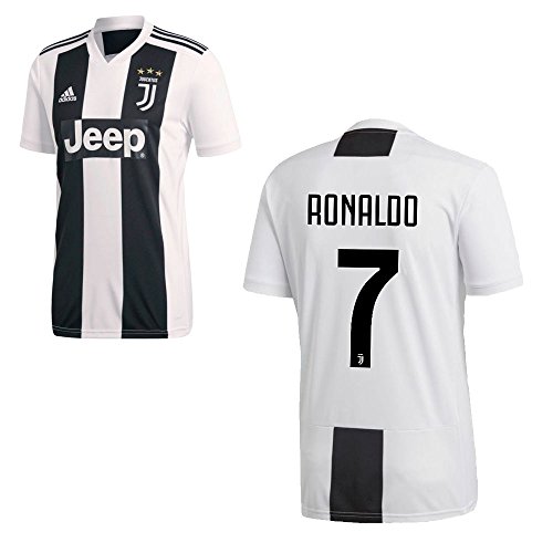 Adidas Maillot de football domicile de la Juventus Turin 2018 2019, Ronaldo 7, pour homme L Ronaldo