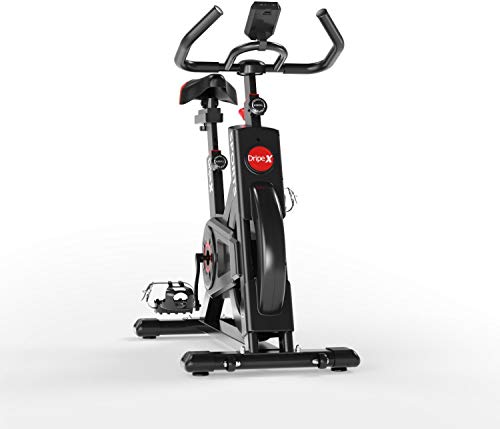 Dripex Vélo d'Appartement Cardio Vélo Spinning Appareil Fitness Sport Abdominal Dos Bras, Anti-Résistance Pouls à la Main+Capteur Cardiaque+LCD écran