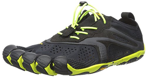 Vibram FiveFingers  V-Run, Chaussures de Running Compétition homme - Noir - Black (Black/Yellow) - 43 EU