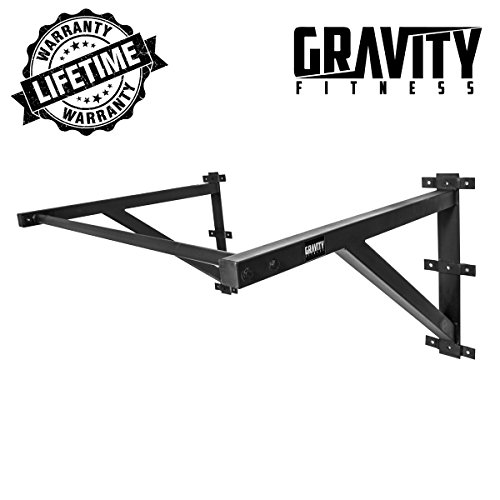 Gravity Fitness Barre Résistante Murale pour Tractions à utiliser pour Callisthénie, CrossFit, Gymnase, ou à la Maison