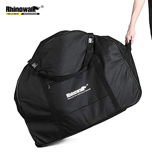 SHINYEVER Sac de Transport pour Vélo en 600D Tissu Oxford avec Roue Directionnelle Housse de Transport de Vélo Imperméable Housse de Roue VTT pour Vélo Pliant 20-22 Pouces, 86 * 39 * 70cm