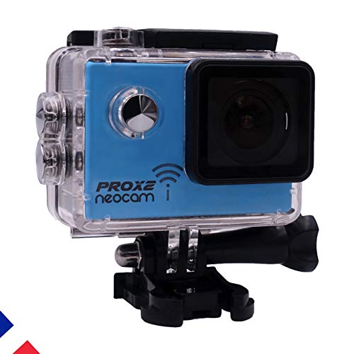 neocam PROX2 - Caméra Sport embarquée vidéo 4K24 FPS 1080p 60 FPS - Photo 20MP - Haute Performance + Kit Accessoires Compatible gopro