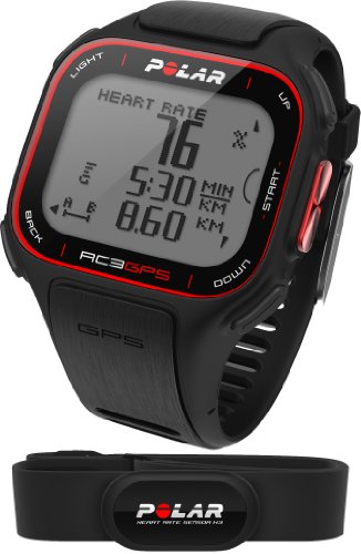Polar RC3 Montre Cardio/GPS avec Ceinture Cardiaque Noir