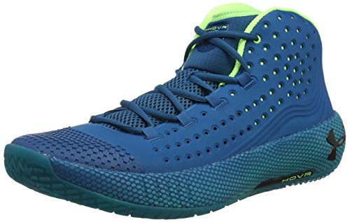 Under Armour HOVR Havoc 2, Chaussures de Basketball Homme, Vert (Teal Vibe/Teal Rush/Black (404) 404), 50.5 EU