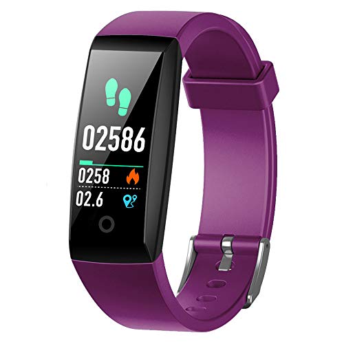 Montre Connectée Podomètre,iPosible Bracelet Connecté Etanche IP67 Smartwatch Sport Écran Couleur Femme Homme Enfant Tension Artérielle Chronomètre Cardiofréquencemètre pour iPhone Samsung Android iOS