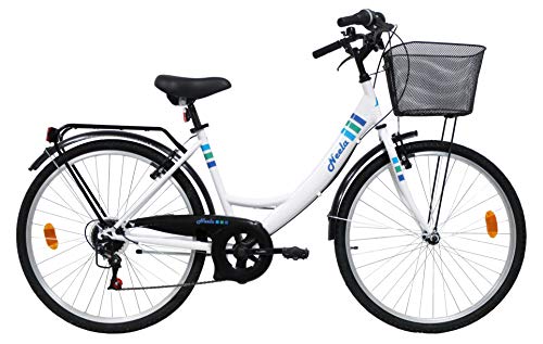 VTC 26' Femme Neela - 6 Vitesses - Freins V-Brake + Equipement City