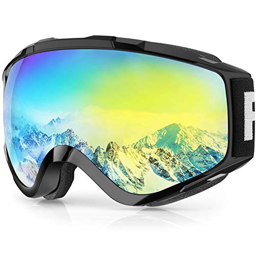 findway Masque de Ski, Lunettes de Ski pour Adulte Homme Femme Jeunesse Junior OTG Masque Ski Compatible avec Casque,Coupe-Vent Anti buée 100% Anti-UV Lunettes Ski pour Snowboard Autres Sports Hiver