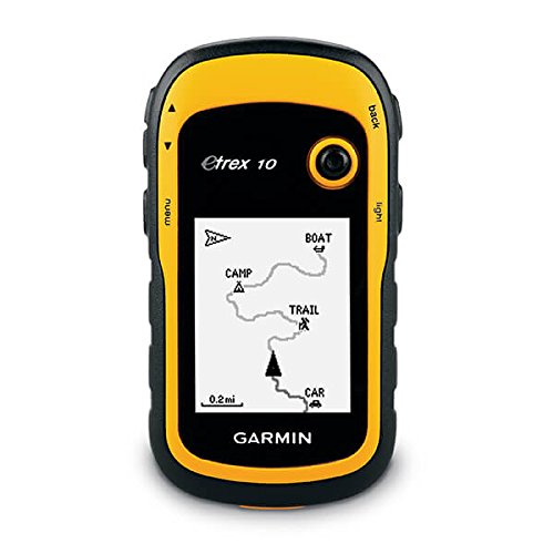 Garmin - 010-00970-00 - eTrex 10 GPS portable de randonnée - Fond cartographique mondial - Jaune/Noir