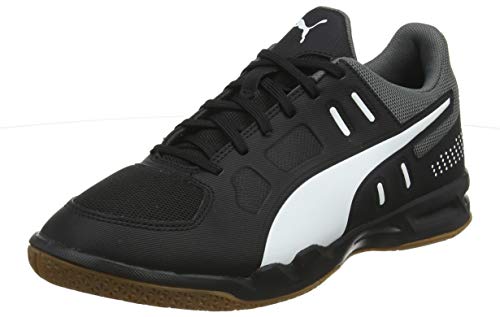 PUMA Auriz, Chaussures de Futsal Homme, Black White-Castlerock-Gum 03, 39 EU
