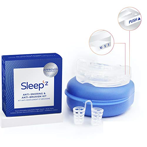 Appareil Ajustable Anti Ronflement Efficace Sleep'Z incluant un Kit Ecarteur Nasal, Anti Ronflement Nasal pour Silent Snore et un Traitement Anti Ronflements Nez Efficace et Solution Stop Ronflement