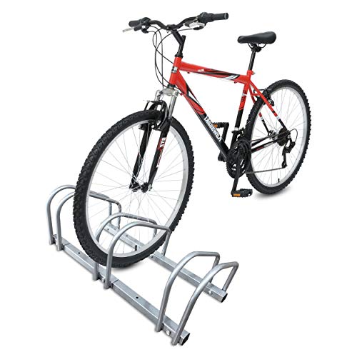 Râtelier vélo 3 vélos Range vélo Système Range vélo Rangement pour vélo Support pour Bicyclette Sol ou Mural en Acier revêtu Support de Rangement vélo Jardin ou Garage Râtelier Familial