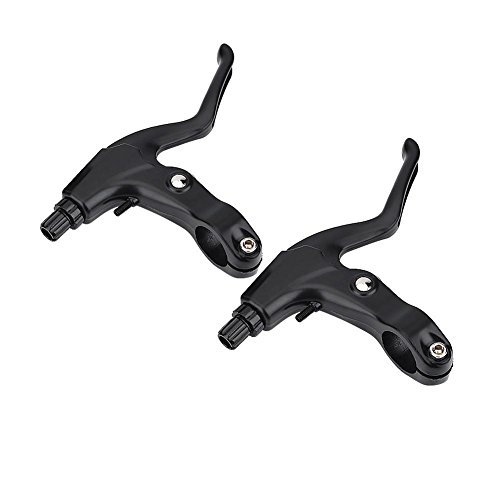 Paire de Levier Frein Vélo Poignée Frein à Main de Bicyclettes en Alliage d'Aluminium Universel Pour Vélo Route VTT de Guidon de Diamètre de 22mm(Noir)