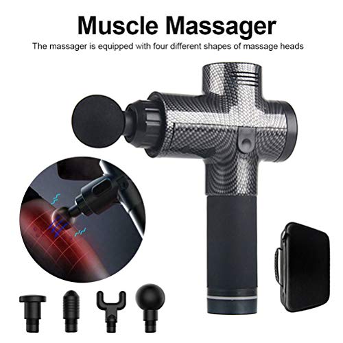 Modaka Thérapie électronique Pistolets de massage corporel à 3 rangées Pistolets de massage à DEL sans brosse Muscles du corps pour soulager la douleur (C)